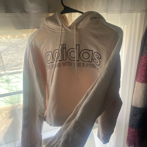 Adidas Logo Cropped Hoodie - Picture 2 of 3